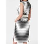 Spanx AirEssentials Sleeveless Tie Waist Tank Dress Porcelain Deep Night Stripe Photo 4