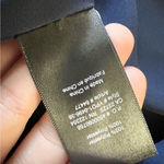 Babaton ARITZIA Navy Wallace Dress Wrap Size Small Chiffon Flowy Photo 7