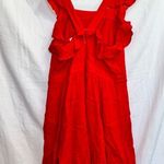 Altar'd State  Red Sleeveless Ruffle Sleeve Mini Dress size small Photo 4