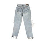 American Eagle  Mom Jean Comfort Stretch Waistband Destroyed Ripped Jean Light 0 Photo 3