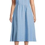 NEW! Lands’ End denim maxi dress size 1X Blue Photo 0