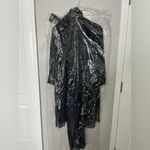 LE BOS Women’s georgette pantsuit with beaded neck style 27821 DARK NAVY 16W Photo 5