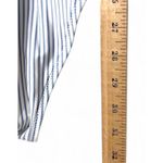 H&M  Women’s‎ 2XL One-Piece Swimsuit Blue White Stripe Ruffle Strap Coastal Chic Photo 6