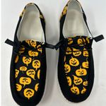 Women’s Black Orange Pumpkin Face‎ Slip Photo 4