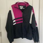 EUC | Vintage La Soutien‎ women’s colorful windbreaker — small Black Photo 0