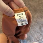 sofsy One Piece Swimsuit High Cut Low Back Sexy Swimwear Retro Backless suit Orange Size L Photo 7