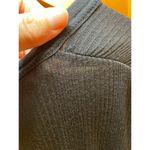 Rag and Bone Rag &ā Bone Women Small Longsleeve Sheer Scoop Neck Textured Raw Hem Black Top Photo 6