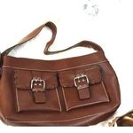 BCBGMAXAZRIA Y2K style BCBG MaxAzria brown pebble medium leather purse Photo 0