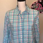 Authentic Rockies Jeanswear western blue plaid long sleeve button Down shirt Size M Photo 1