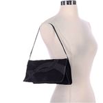Banana Republic  Black /Suede Leather Purse Handbag Shoulder Bag Co Photo 4