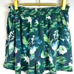Threads 4 Thought T4T Women’s Large Camo Leaf Shorts Green Black Boho Festival Stretch Waist Soft Photo 2