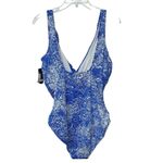 Ralph Lauren Lauren Women's Ruffled Paisley Print One-Piece Swimsuit Size 16 Photo 3