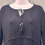 Coolibar Womens Dress Size XS UPF 50 Peasant Summer Boho Travel Sea Sustainable Black Photo 2