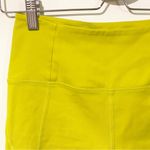 Girlfriend Collective Girlfriend‎ Collective Size Small High Rise Bike Shorts Neon Yellow Running Photo 2