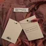 Mac Duggal  8058 Pink High Neck Micro Ruffle Tiered Midi Dress Photo 16