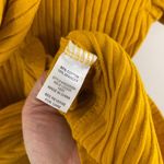 Forever 21 Mustard Yellow Ribbed Short Sleeve Drawstring Hoodie Bodycon Dress Photo 10