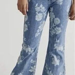 Free People NEW We The Free Naiomi floral print flare jeans, 28 Photo 0