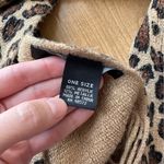 Cejon Cheetah Print Scarf, Animal Print Fringe Scarf Brown Photo 5