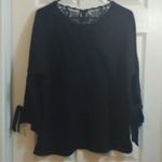 Coco + Carmen  Black Bohemian Anthro Style Blouse Size S/M NWT #7957 Photo 7