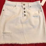 Boutique White Denim Skirt Photo 0