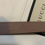 Gucci Leather Belt with Double G Buckle Size 90 Photo 3