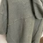Anthropologie Saturday Sunday Top Hoodie Terry Cloth Poncho Pockets Olive Green Photo 6
