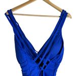 La Blanca Island Goddess Multi-Strap Cross-Back Sapphire Blue One Piece Swimsuit Photo 6