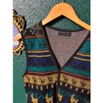 American Vintage Vintage Melrose Knits Cat Eccentric Vest Sz Small Photo 1