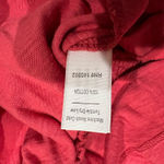 Marine layer Christiana Knit Long Sleeve Shirred Cotton Top Berry Peplum Peasant Photo 9