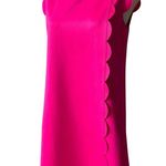 Ted Baker London Fresh Start Swing Mini Dress Pink Scalloped Hem, Sz US 6 Photo 5
