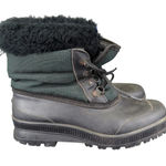 Sorel Vintage ‎ Snow Boots Short Green Plaid Women's Size 9 Photo 0
