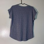 Loft NWT  V-Neck Short Sleeve Tunic T-Shirt Grey Women Size Small Photo 1