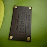 PORTLAND LEATHER | Super Unicorn Green Apple Zipper Dark Brown Handles | Medium Photo 7