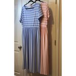 SheIn  Size XL Striped Maxi Dress Pockets‎ Short Sleeve Casual NWOT Flowy Beach # Photo 2