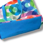 Clinique + Kapitza Tote Bag Travel Beach Shoulder Bag Carry On Circles Blue 16" Photo 9