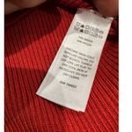 Caroline Constas Red Dress Knit Midi bodycon Crochet Collar size M Size M Photo 9