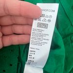 Topshop Green Eyelet Embroidered Cutout Fit & Flare Dress Photo 14