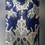 BCBGMAXAZRIA Black and Blue Knit Design sweater size XS Photo 14