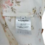 Reformation NWT Women's Bo Linen Mini Dress | Sz Medium | Ivory Mildred Floral Photo 11