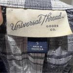 Universal Threads Universal thread blue plaid short sleeve button up blouse Photo 3