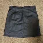 Dry Goods Black Leather Short Skirt Photo 1