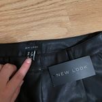 Faux Black Leather Tapered Pants Size 6 Photo 4