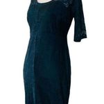 Jessica Simpson Emerald Green Lace MIDI Casual Party Church Small Dress Photo 2