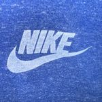 Nike  Women’s Hoodie Full Zip Blue Vintage White Logo Size M EUC Photo 3