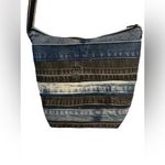 Handmade Striped  denim strips Women's Crossbody Bag Photo 1