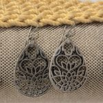 Earring Set (3 Pairs) Antique Silvertone Photo 2