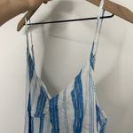 CP Shades CP Shade Free People Isabella Stripe Linen Maxi Dress Blue White Size XS Womens Photo 9