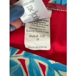 Sunsets Two Piece Red Floral Swimsuit w/Keyhole Removable Pads‎ Size 16 / DD Photo 8