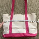 NEW L.L. Bean Boat and Tote Medium Shoulder Bag Long Handles Peony Pink NWOT Photo 5