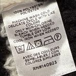 Loft  Striped Ruffle Shoulder Crewneck Sweater Long Blouson Sleeves Black Size XL Photo 8